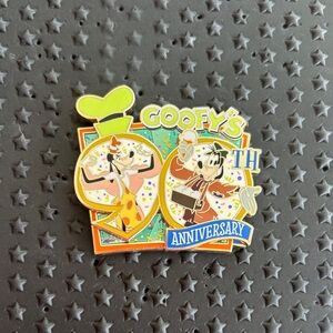 Goofy's 90 Anniversary Disney Enamel Pin, Limited Edition